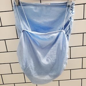 Blue glitter ✨️ top and skirt